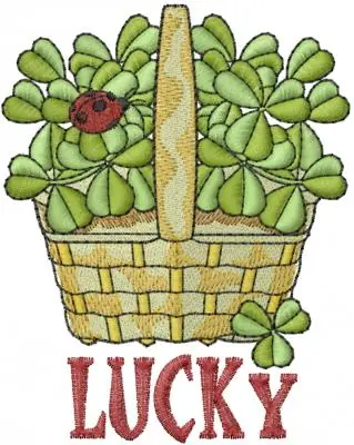 Lucky Clovers Embroidery Design Brand New