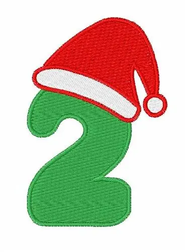 Christmas Hat Font 2 Embroidery Design Big Sale