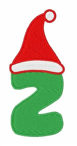 Bargain Christmas Hat Font Z Embroidery Design