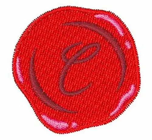 Free Delivery Envelope Seal Font C Embroidery Design