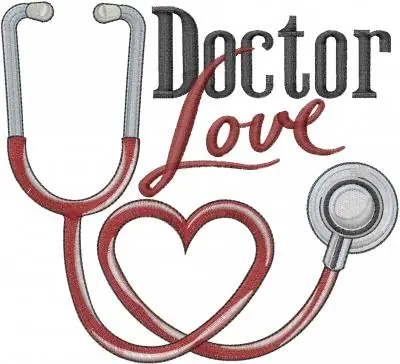 Handmade Doctor Love Embroidery Design