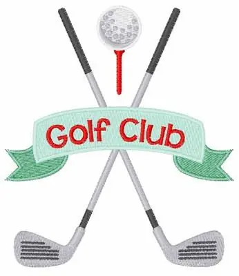 Golf Club Embroidery Design While Supplies Last