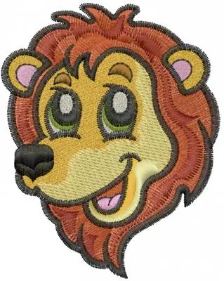 Best Price Lion Head Embroidery Design