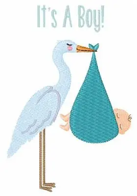 New Arrival Its A Boy Embroidery Design