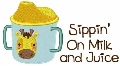 Mega Sale Milk And Juice Embroidery Design