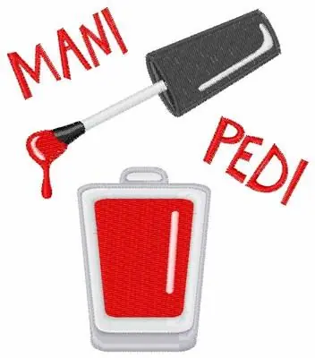 Super Sale Mani Pedi Embroidery Design