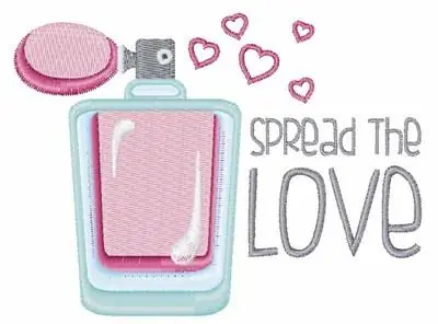 Spread The Love Embroidery Design Free Shipping