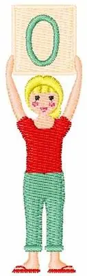 Girl Font 0 Embroidery Design Latest