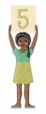 Girl Font 5 Embroidery Design Direct From Factory