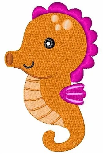 Special Offer Sea Horse Embroidery Design