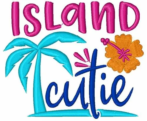 Island Cutie Embroidery Design Popular