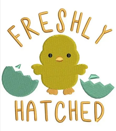Freshly Hatched Embroidery Design Direct From Manufacturer