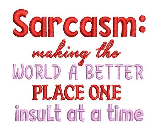 Sarcasm Embroidery Design Deal