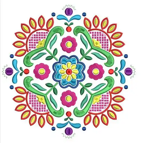 Floral Decoration Embroidery Design Sale
