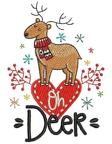 Warranty Included Oh Deer Embroidery Design