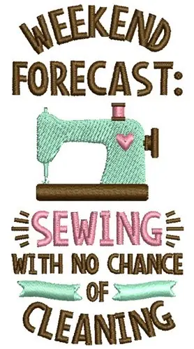Sewing Forecast Embroidery Design Today Only