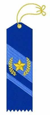 Blue Ribbon Embroidery Design Get Yours