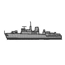Frigate Embroidery Design Best Price