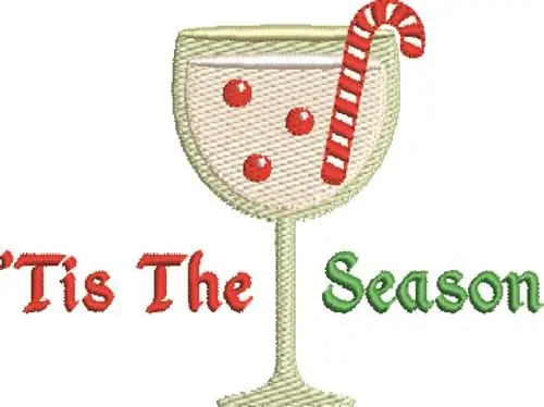 Tis The Season Embroidery Design Same Day Shipping