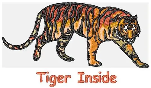 Shop Now Tiger Inside Embroidery Design