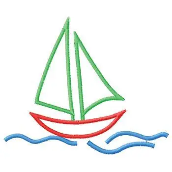 Discount Sailboat Embroidery Design