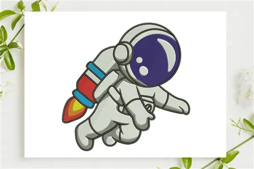 Popular Astronaut Embroidery Design