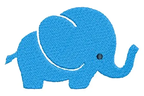 Blue Elephant Embroidery Design Get Yours