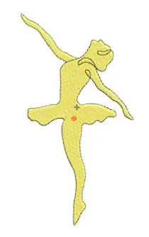 Ballerina Embroidery Design Free Delivery