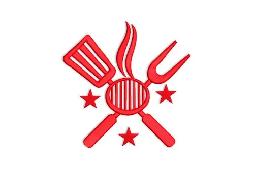Today Only BBQ Utensils Embroidery Design