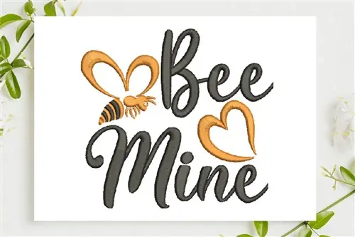 Latest Bee Mine Embroidery Design