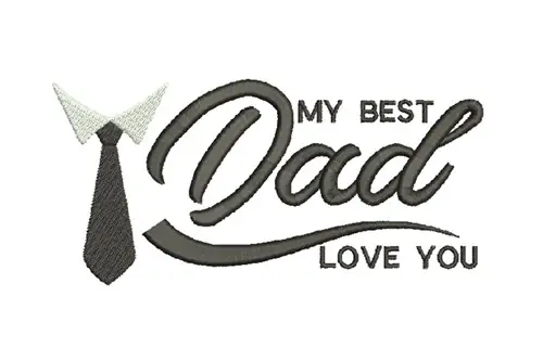 Best Dad Embroidery Design Limited Edition