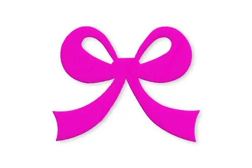 Original Pink Bow Embroidery Design