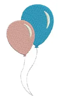 Balloons Embroidery Design Crafted