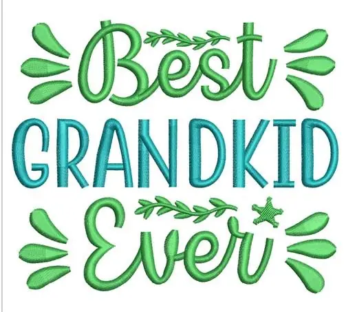 Best Grandkid Embroidery Design Holiday Sale