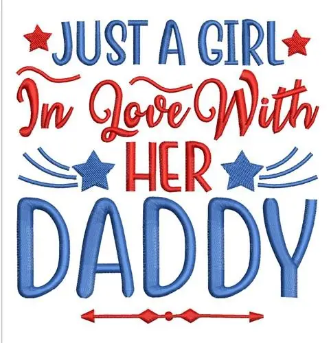 Professional Grade Her Daddy Embroidery Design
