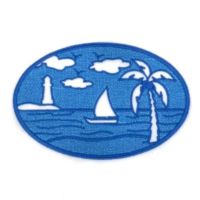 Sailboat Lighthouse Embroidery Design Order Now