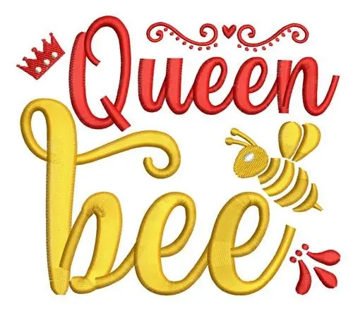 Queen Bee Embroidery Design Best Choice