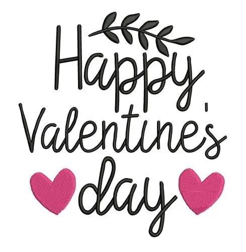 Buy Today Valentine's Day Embroidery Design