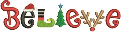 Special Discount Believe Embroidery Design