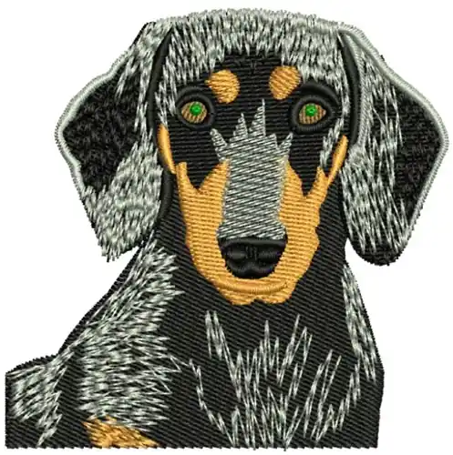 Dachshund Embroidery Design Buy Today