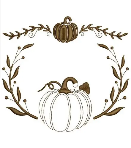 One Day Deal Fall Pumpkin Embroidery Design