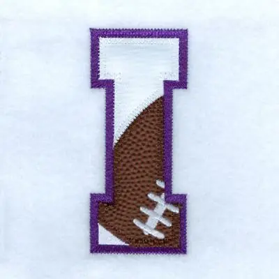 Trending I Football Applique Embroidery Design