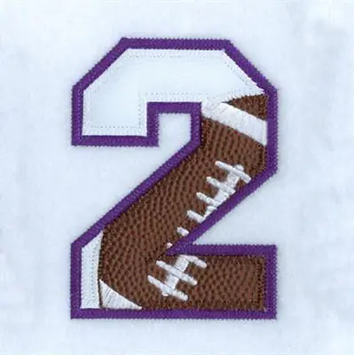 2 Football Applique Embroidery Design Exclusive Offer