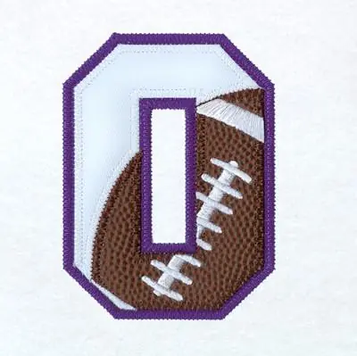 0 Football Applique Embroidery Design Free Delivery