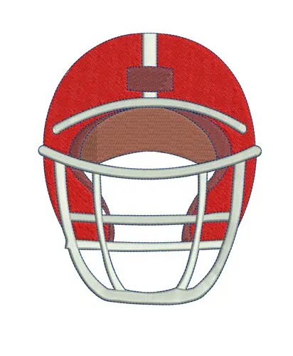 Price Cut Football Helmet Embroidery Design
