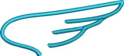 Wing Outline Embroidery Design Big Sale