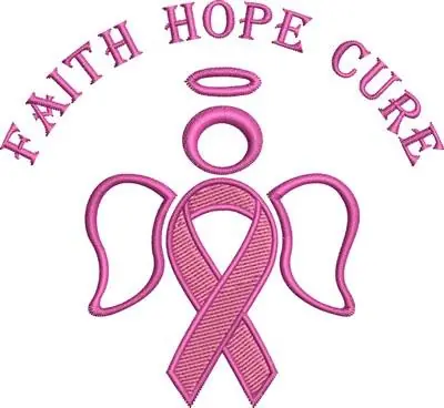 Instant Buy Faith Hope Cure Embroidery Design