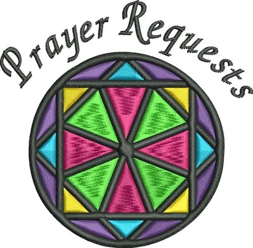 Free Returns Prayer Requests Embroidery Design