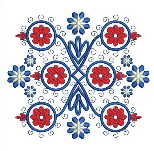 Reduced Price Flower Decoration Embroidery Design