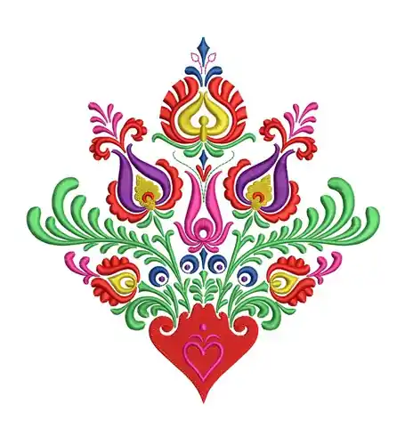 Special Offer Colorful Flowers Embroidery Design